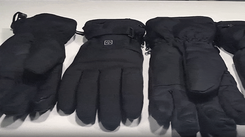Demonstration der wärmenden HeatGuard Handschuhe bei winterlichen Bedingungen